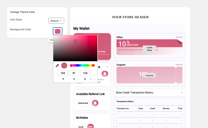 Customize the Wallet Widget (It Should Look Like It Belongs)