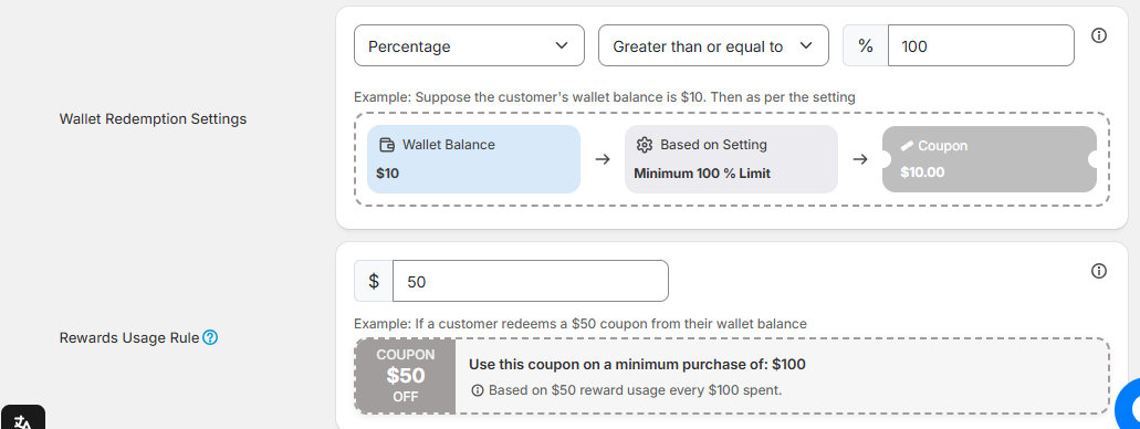 Configure How and When Credits Can Be Redeemed