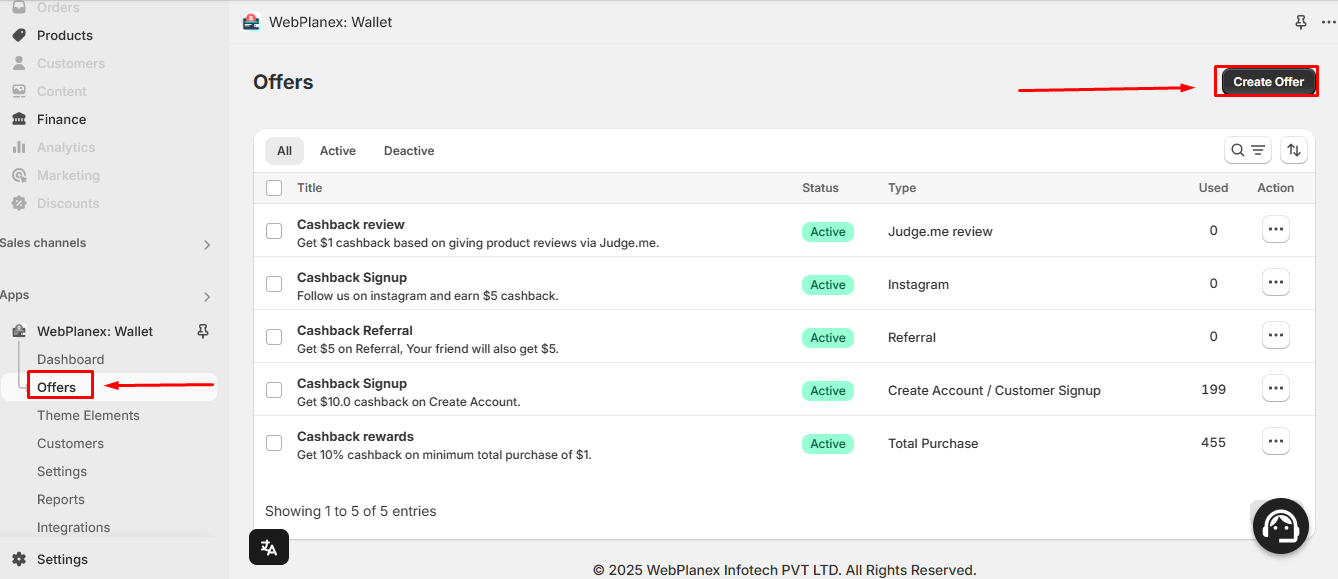 Create Reward Offers